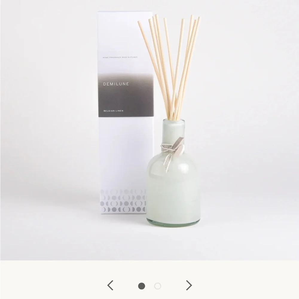 Hand blown Demilune Glass Diffuser Bottle (empty)